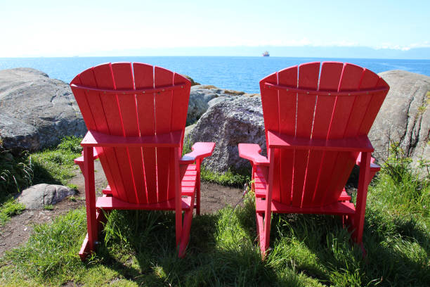 Two Beach Reclining chairs with beautiful seascape view