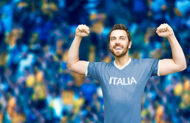 istock Italian fan celebrating 848325538