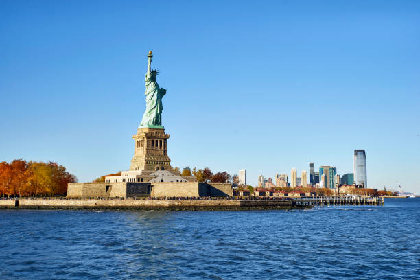 istock Statule of Liberty on New Jersey. 848362648