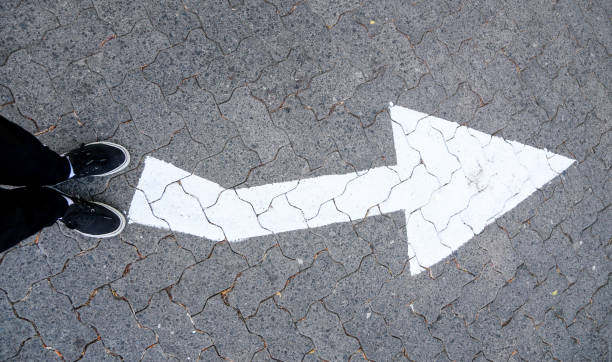 istock Arrow sign on road 848369590