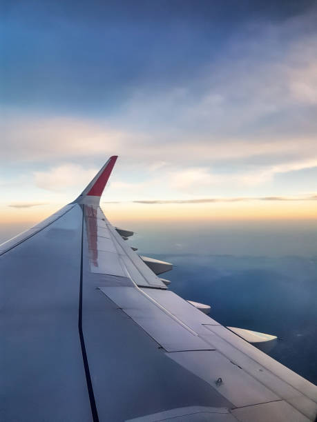 istock View of Aircraft wing 848387340