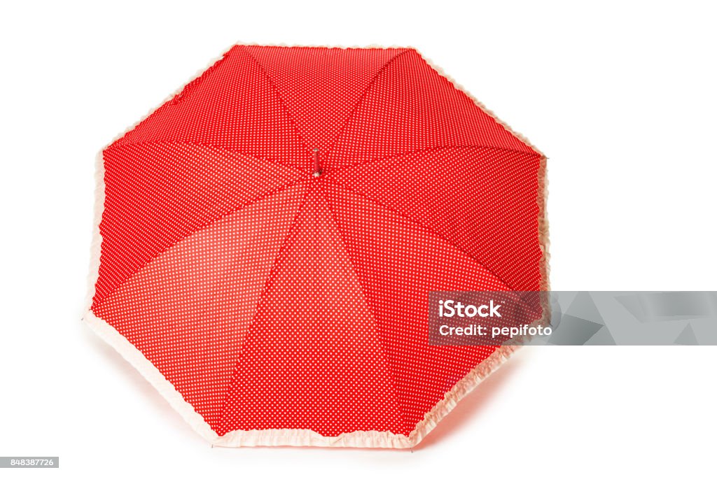 Red Color Shell Umbrella Red Umbrella Stock Photo - Download Image Now - Autumn, Cut Out ...