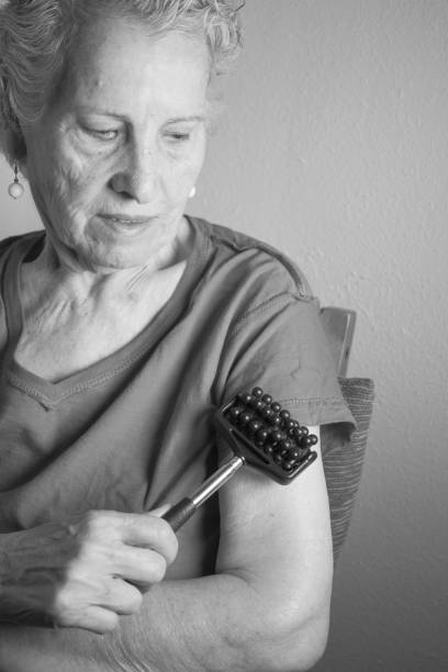 istock Elderly self massaging the body for pain 848411968