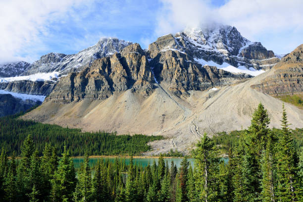 istock Alpine scenery along the Icefields Parkway between Jasper and Banff in Canadian Rockies 848430934