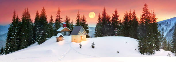 istock Lonely church in the wild mountains. 848442190