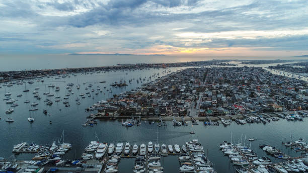 istock Night in Newport Beach, California 848449434