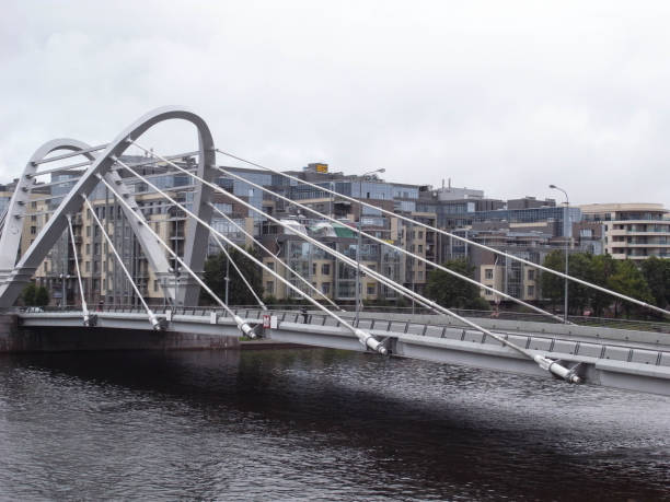 istock The cable-stayed bridge in the north in St. Petersburg. 848456770