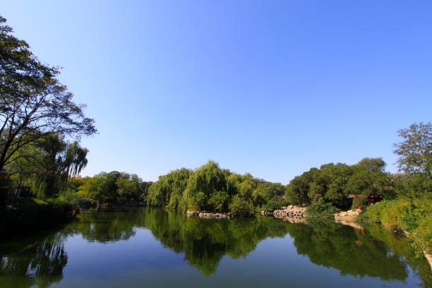 istock Trees and lakes natural landscape, in Beijing, China 848498020
