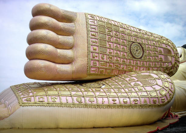 istock Buddha's Feet, Wat in Phrae, Thailand 848516184