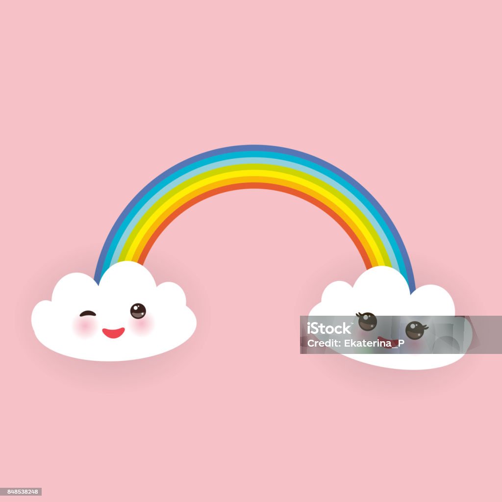 Ilustración de Kawaii Divertidas Nubes Blancas Set Bozal Con Mejillas Rosadas Y Ojos Guiño Arco Iris Sobre Fondo Rosa Claro Vector De y más Vectores Libres de Derechos de Arco iris - Ilustración de Kawaii Divertidas Nubes Blancas Set Bozal Con Mejillas Rosadas Y Ojos Guiño Arco Iris Sobre Fondo Rosa Claro Vector De y más Vectores Libres de Derechos de Arco iris -
