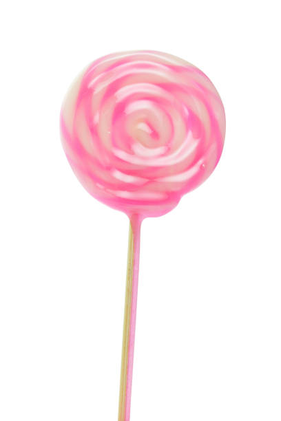 istock Pink Lollipop isolated on white 848539072