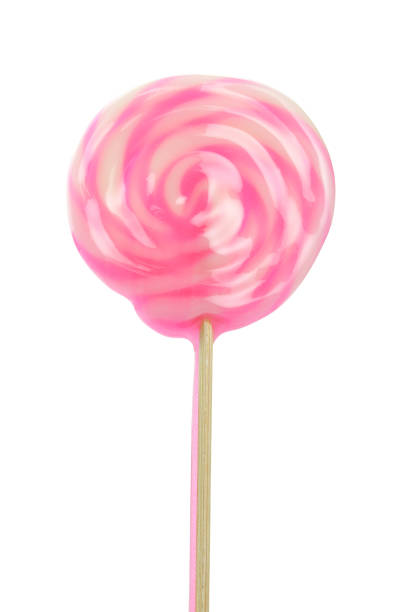 istock Pink Lollipop isolated on white 848539118