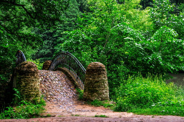 Old stone bridge in the city park Old stone bridge in the city park story bridge photos stock pictures, royalty-free photos & images
