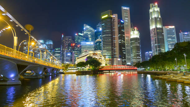 istock Panoramic view urban cityscape in singapore 848549712