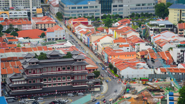 istock Panoramic view urban cityscape in singapore 848550476