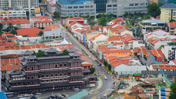 istock Panoramic view urban cityscape in singapore 848556964