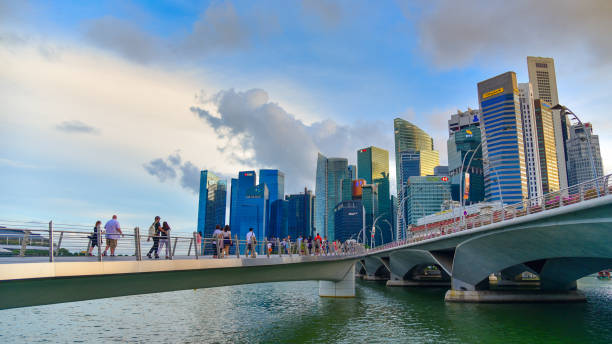 istock Panoramic view urban cityscape in singapore 848557744