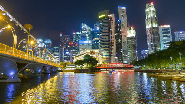 istock Panoramic view urban cityscape in singapore 848560434