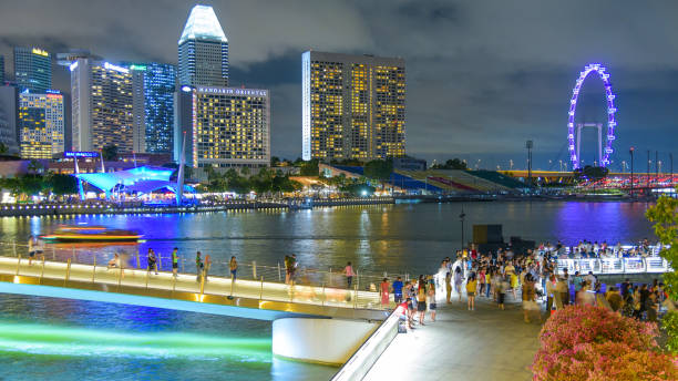 istock Panoramic view urban cityscape in singapore 848560450