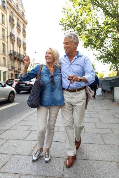 istock Happy seniors in Paris, having a wonderful vacation 848587594