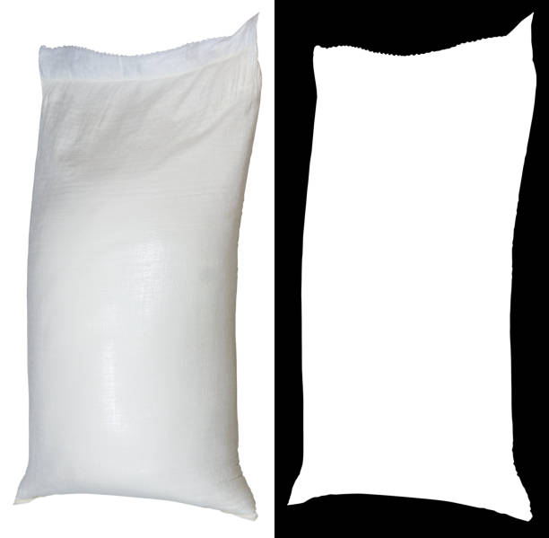 istock Bag of flour from polypropylene, 50 pounds, with alpha channel 848589002