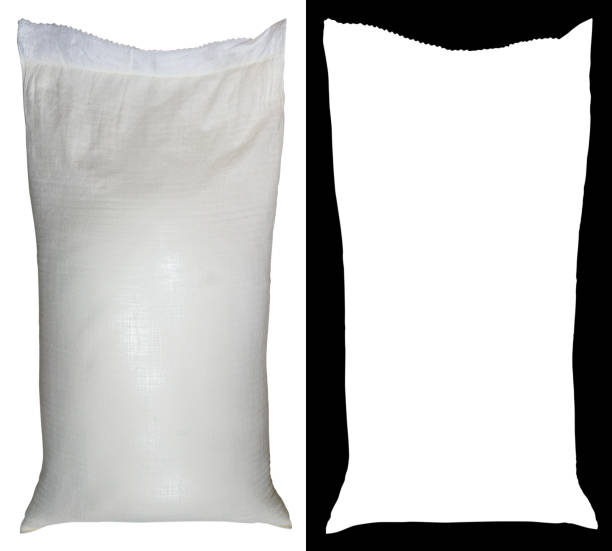 istock Bag of flour from polypropylene, 50 pounds, with alpha channel 848589064