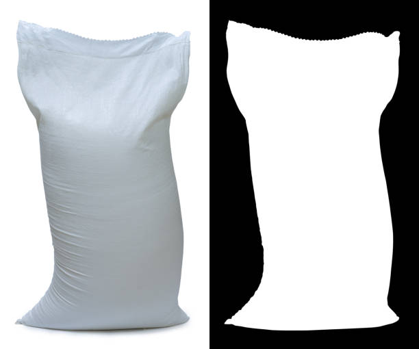 istock Bag of flour from polypropylene, 50 pounds, with alpha channel 848589106