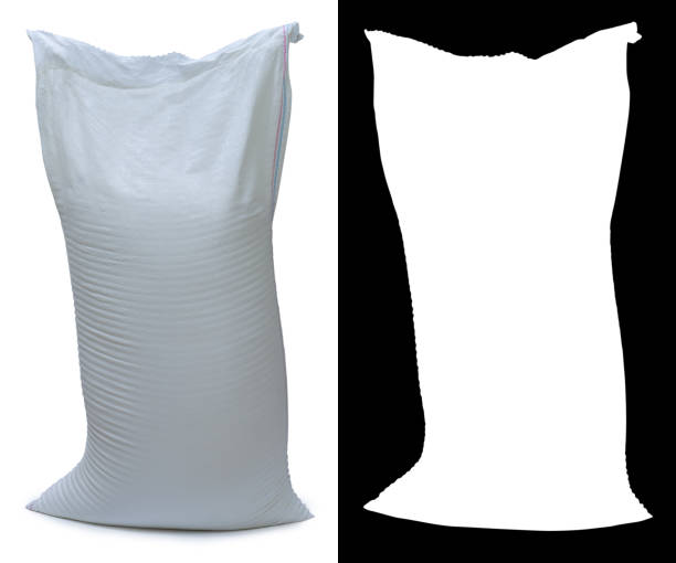 istock Bag of flour from polypropylene, 50 pounds, with alpha channel 848591230