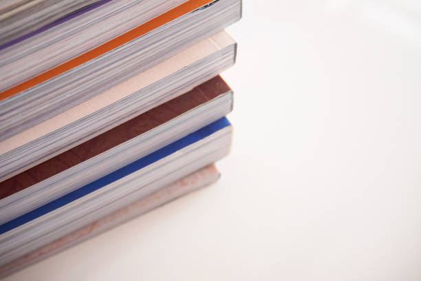 istock pile of magazines stack on white table in living room 848592412