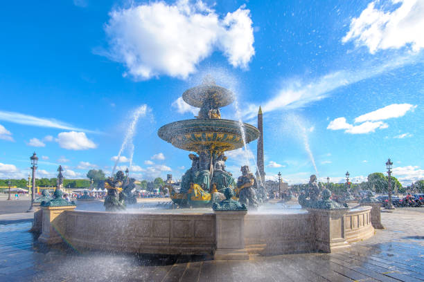 istock Fontaines de la Concorde and Luxor Obelisk 848596486