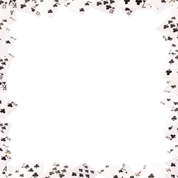 istock Frame of playing cards on background 848613112