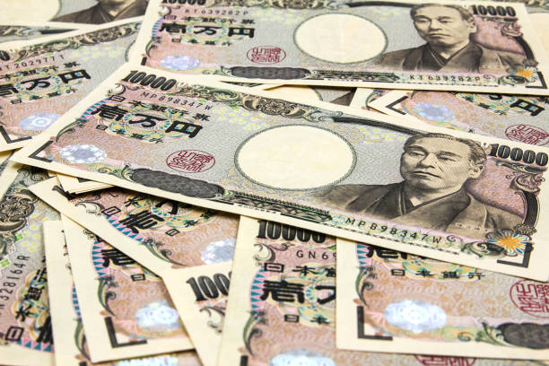 istock Ten thousands japanese yen bills 848619484