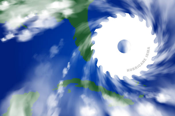미국, 북미, 9 9 월 2017-플로리다와 쿠바 킬러 허리케인 호세의 그림 - hurricane florida stock illustrations
