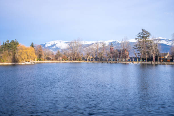 istock Puigcerda lake in winter 848623486