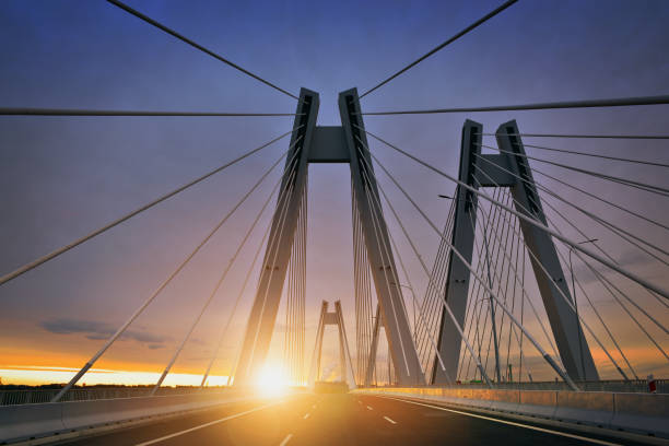 istock Sunrise on the new bridge in the Cracow 848653542