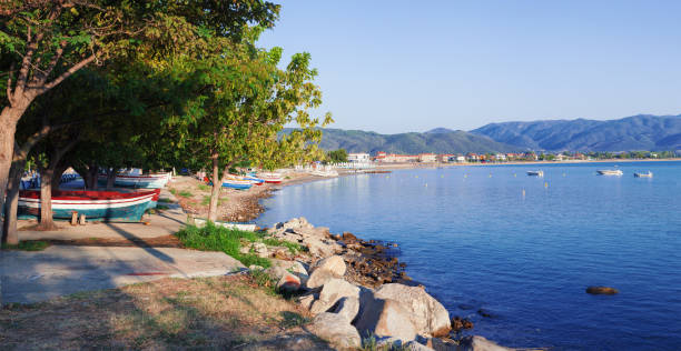 Stavros in Greece stock photo