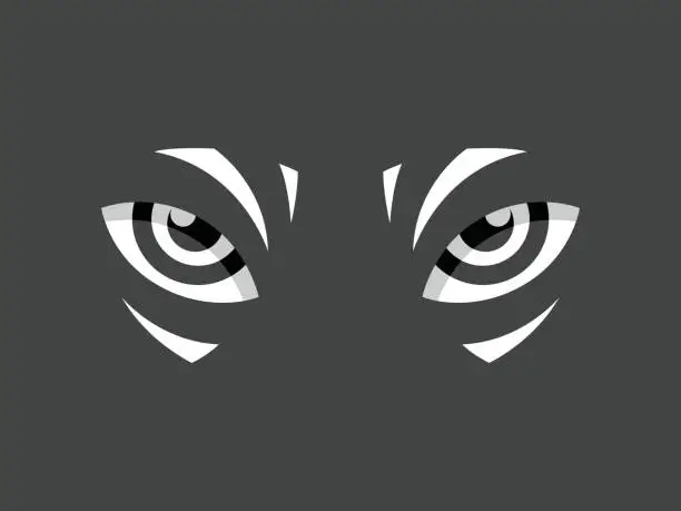Vector illustration of Tribal eye Logo Vector
