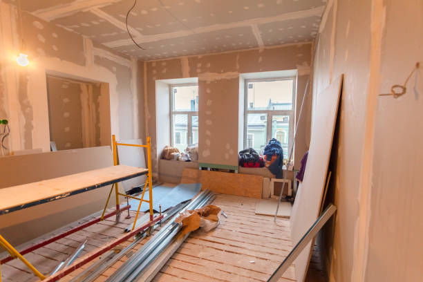 istock Material for repairs in an apartment is under construction, remodeling, rebuilding and renovation. Making walls from gypsum plasterboard or drywall. 848679016