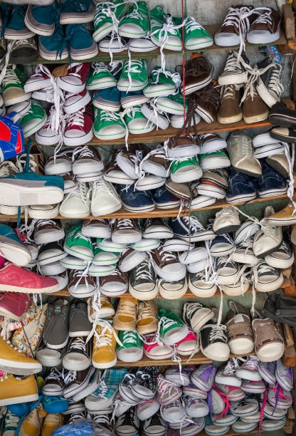 istock Shop with lots of sneakers 848679752