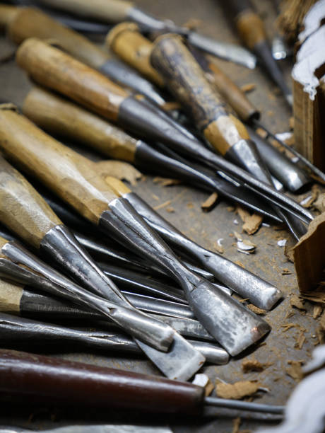 Traditional Timber Tools 130+ Vintage Woodworking Tools On The Traditional Thai Woodcarver Stock ...