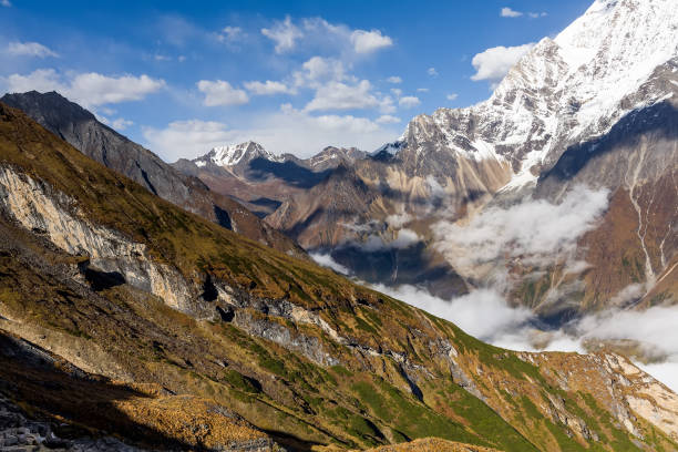 istock Valley on Manaslu circuit trek in Nepal 848681600