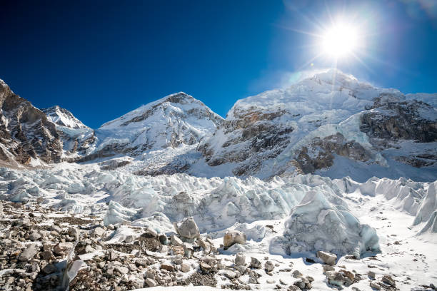 istock View to the glacier that falls down from Everest near Everest base camp 848682738