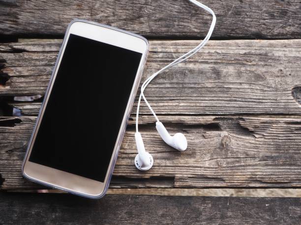 istock Smart phone with earphones 848684106