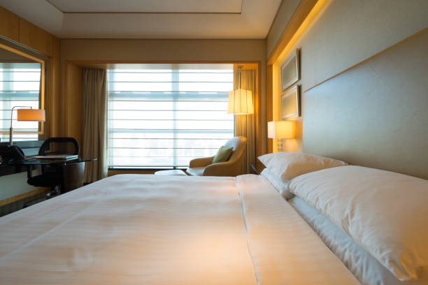 istock Elegant and comfortable bedroom interior 848691798