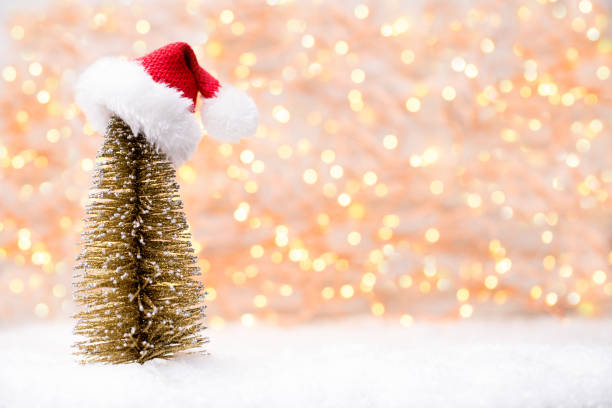 istock Christmas greeting card with christmas gold decorations. 848691918