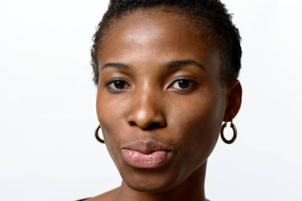 istock Pretty young African woman pouting her lips 848692482
