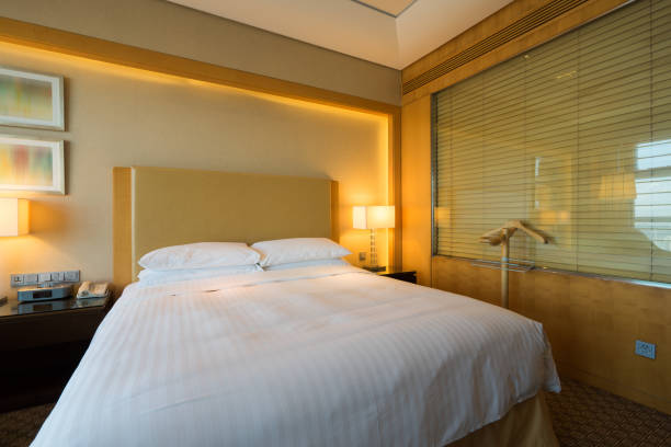 istock Elegant and comfortable bedroom interior 848695466