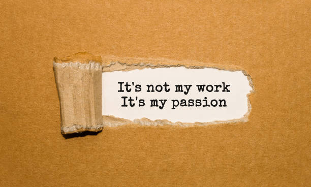 istock The text It is not my work it is my passion appearing behind torn brown paper 848703428