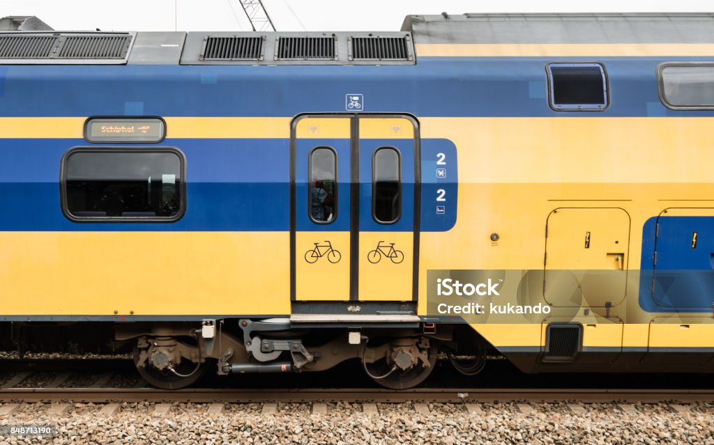 The door for bike in Intercity train,Netherlands Netherlands Stock Photo