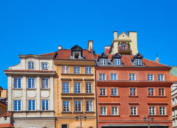 istock Three buildings in the old town in Warsaw 848720820